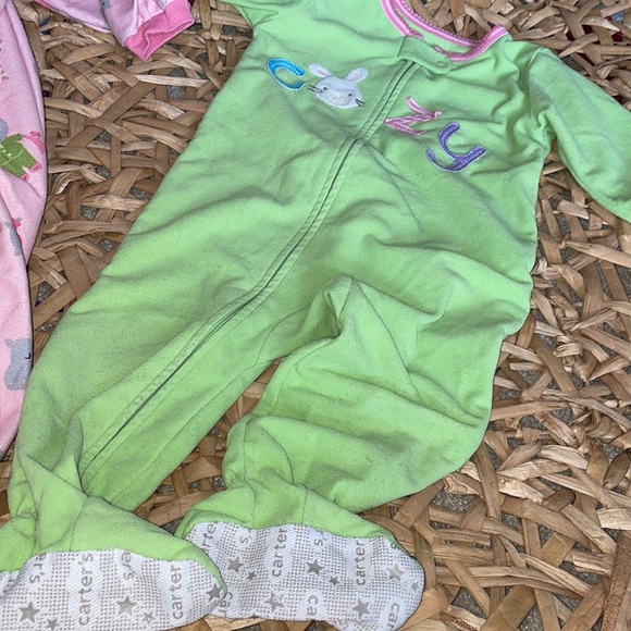 18 Month Carters zip-up Footie pajamas - Picture 3 of 9
